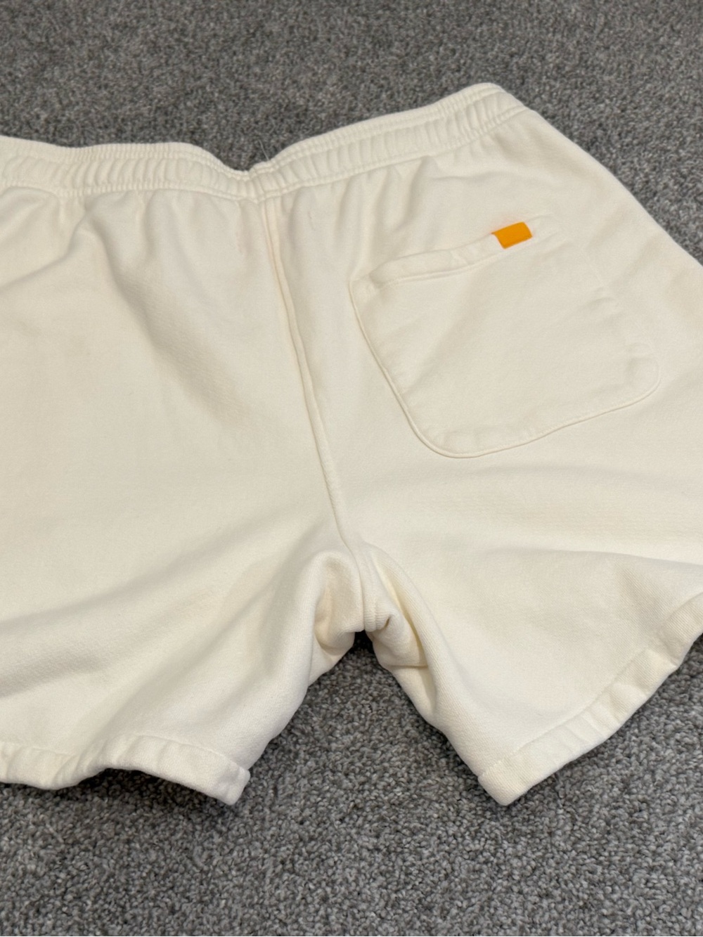 Yellow Label Co Cream Cotton Sweat Shorts XXL Made in Portugal